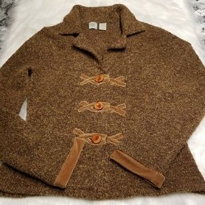 Anthopologie by HWR Tan Marled Blazer Size M